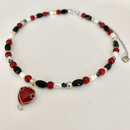 Vampire Heart Necklace