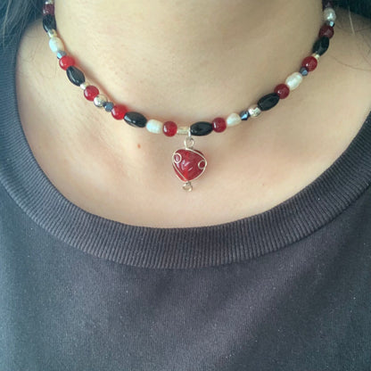 Vampire Heart Necklace